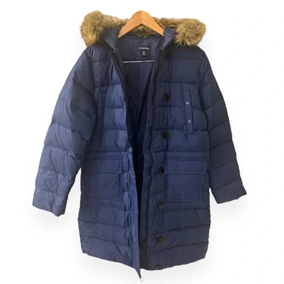 Lands’ End Women’s Sidney Down Puffer Coat | Medium (10-12) | Light Navy | $60 - Picture 3 of 8